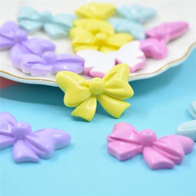 China Newest Sale Mixed Resin Glitter Bow Tie Decoration Artificial Crafts Diy Resin Accessory Crafts for sale