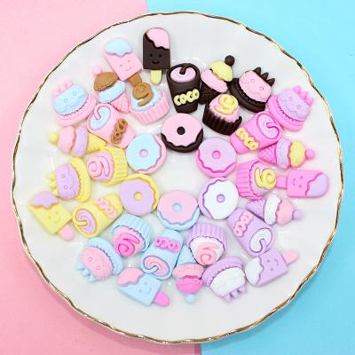 China China new kawaii children's DIY headdress resin accessories ice cream donut cake popsicle drink bottle for sale