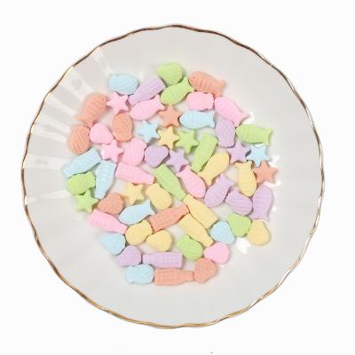 China Assorted China Color Resin Marshmallow Mud Charms Bulk Cheap Candy Cabochons DIY Craft for sale