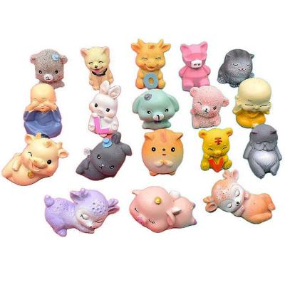 China Europe the latest crafts resin animal statue kawaii custom resin for car decoration and home decor for sale