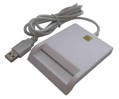 China ABS+PCBA+CABLE+CD DRIVER EMV USB ID/ATM Smart Card Reader/ISO7816 Writer for sale