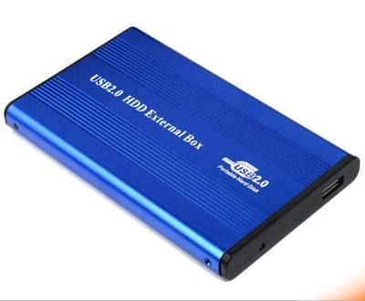 China Aluminum USB 2.0 2.5 Inch External SATA Enclosure Case For External Notebook Laptop External Hard Drive for sale