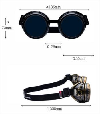 China Fashionable Custom Funky Crazy Rock Party Gift OEM Plastic+glass Punk Eyewear Sun Glasses for sale