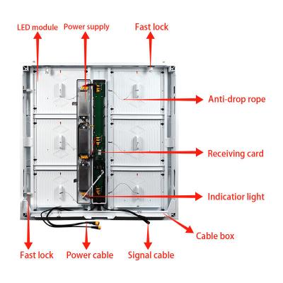 China P5.7 Outdoor Fixed LED Display 25kg 960x960mm Aluminum Cabinet IP65 for sale