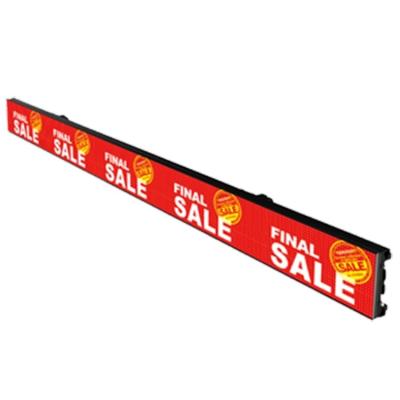 China GOB 600cd/sqm SMD1515 P1.875 Shelf LED Signage 900*60mm for sale