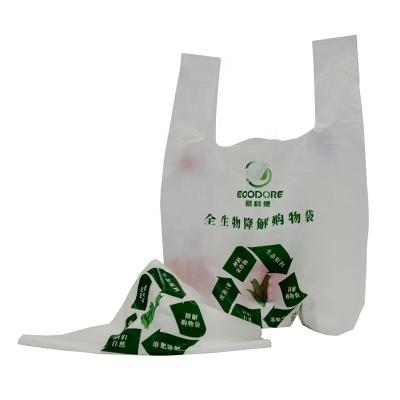 China Shopping Compostable 100% Biodegradable Recyclable Degradable PP HDPE Plastic Eco-Friendly Carry Bags High Quality And Steadfast for sale