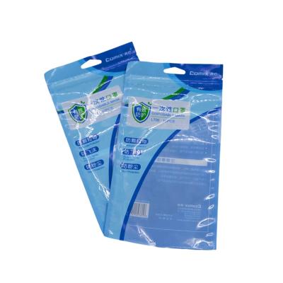 China Factory Wholesale Easy Tear Sickness Customized Logo Printing Plastic Zipper Lock Bag Packaging With Pothook for sale