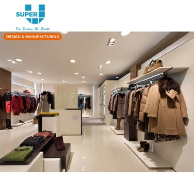 China High End Retail MDF Brands Clothing Store Interior Design for sale