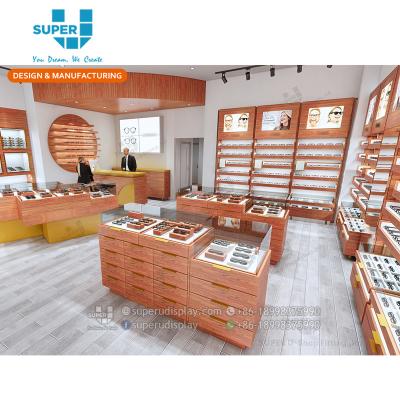 China MDF China Made Fashion Optical Store Interior Design Display Decoration for sale