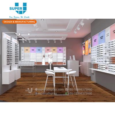 China High End Optical Fashion MDF Shop Design Interior Store Fixture for sale