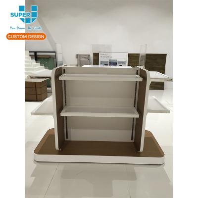 China Custom Wholesale MDF Designer Merchandising Boutique Retail Store China Guangdong Handbag Display Stand for sale