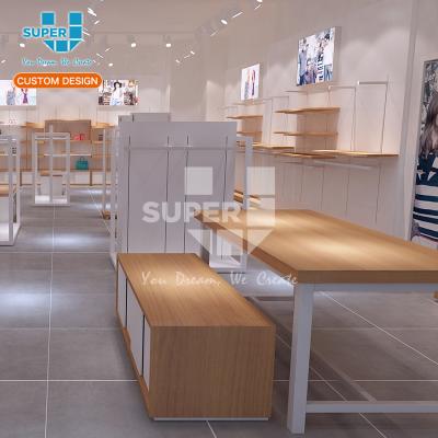 China Custom Wooden MDF Metal MDF Nesting Table Store Fixture Retail Shoe Display Table for sale