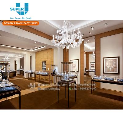 China Custom MDF Jewelry Showroom Design Jewelry Furniture Display Solution for sale