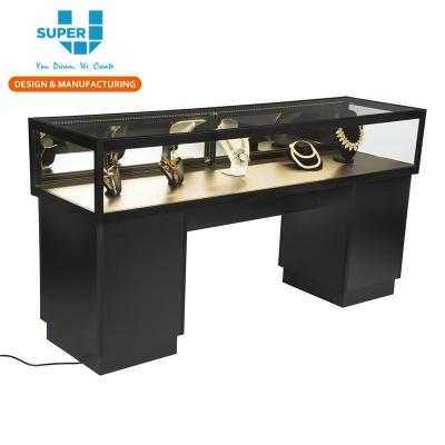 China Fashion Jewelry Design New Arrival Counter Fitting Jewelry Display Store Jewelry Counter Show Furniture for sale