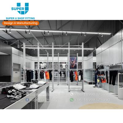 China New POS Sports Shop Customized High End Shopfittings Display Systems Sports Equipment Display Rack For Modern Sports Shops Sports Clothing Store Interior Design Ideas for sale