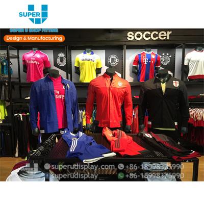 China Fashion Football Retailer Store Interior Design Customized Decor Sports Shops Glossy Display Systems for sale