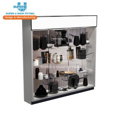 China MDF Retail Glass Wall Showcase Consumer Camera Display Furniture Cabinet Retail Store Home Appliance Display Stand Cases for sale