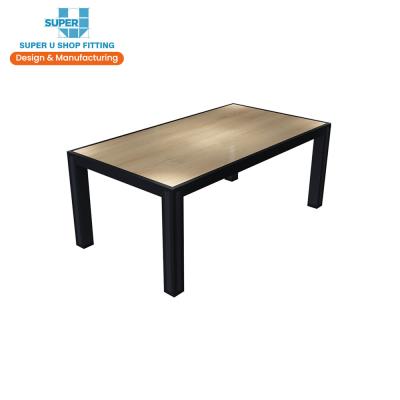 China Customized Custom Design Shop Counter Table Design Store Fixture Display Table For Mobile Phone for sale