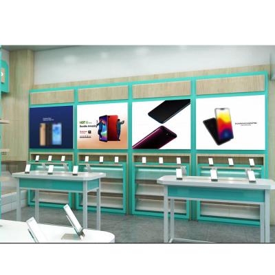 China Customized Stylish Design Mobile Phone Shopfitting Display Systems Mobile Phone Store Interior Fixtures Shows Promotional Furniture Factory Sale for sale