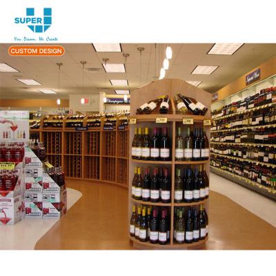 China Wholesale MDF fashion wine shop furniture companies liquor store decoration design for sale