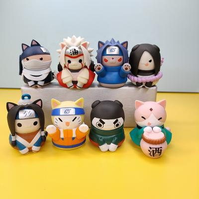 China Cat Sasuke Akatsuki PVC Q Version Doll Gaara Kakashi Action Number Room Decoration Cartoon Kawaii Boy Toy Cartoon Toy 8PCS/Set Anime Figures for sale