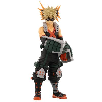 China Cartoon Toy 17cm My Figure Toy Japanese Anime Action Figure Hero Academia Bakugou Katsuki Anime Figure for sale