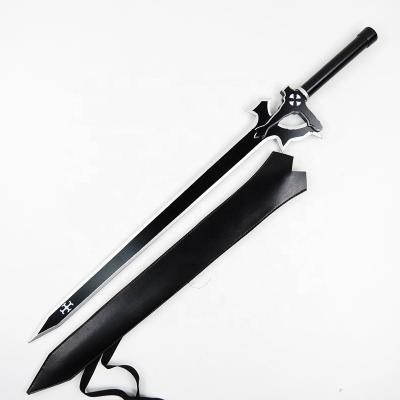 China Cosplay/Professional SAO Black Elucidator Dark Repulsor Cosplay Toy Dual Blades Swords Wooden Art Online Anime Kirito Sword Supplier Party/Collection Anime for sale