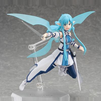 China Custom SAO Sword Cartoon Toy 3 Styles OEM Anime 3D Asuna Asuna PVC Collectible Model Figure Toys Custom Made From Art Online for sale