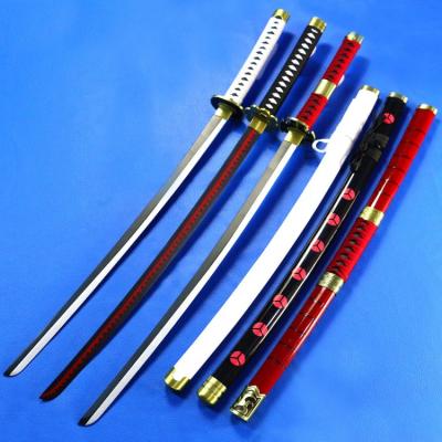 China Anime Wooden Toy Swords Made In Hot Wooden Anime Figure Roronoa Zoro Japan Factory Sales Cosplay Wooden Prop Toy Talwar Swords for sale