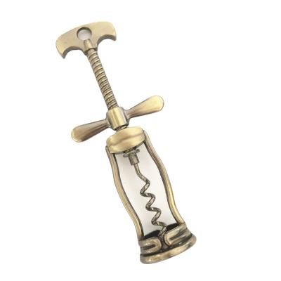 China Factory Sales High Quality Green Bronze Classic Spiral Wine Bottle Opener Corkscrew Commission Zinc Alloy for sale