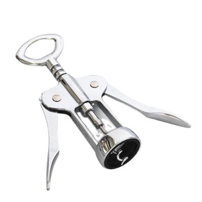 China Amazon Viable High Quality Customized Wing Corkscrew Wine Bottle Opener High Quality Stainless Silver Zinc Alloy Bottle Opener for sale