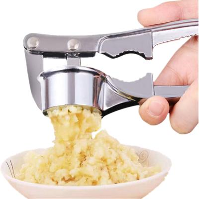 China Viable Factory Wholesale Manual Aluminum Alloy Garlic Squeezer Tool Garlic Crusher Garlic Press Crusher for sale