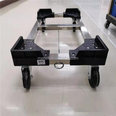 China Four Wheels Aluminum Platform Trucks Trolley Cart Supermarket Logistics House Transportation Bin Box Carts Moving Dollies for sale