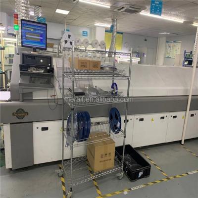 China Factory wholesale Carbon Steel SMT ESD SMD PCB Reel Storage Shelving Rack Trolley Cart for sale