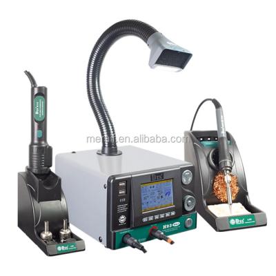 China DES H93 3 In 1 rework station soldering iron hot air gun smoke purifier à venda