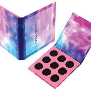 China 9 Grids Empty Magnetic Eyeshadow Palette Square Eye Shadow Palette Packaging Box for sale