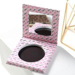 China Luxury Cosmetic Packaging Box Empty Paper Blusher Palette With Mirror for sale