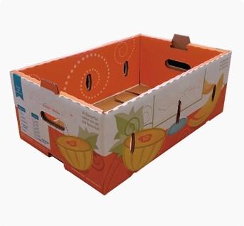 China Environmental Friendly Food Packing Boxes Vegetable Carton Packaging Boxes for sale