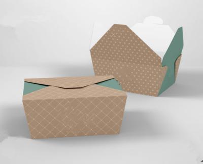 China disposable food packing boxes carton box for sale