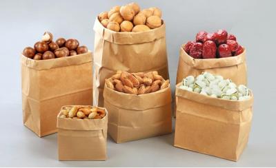 China food grade kraft bakery packaging bags snack bags for sale