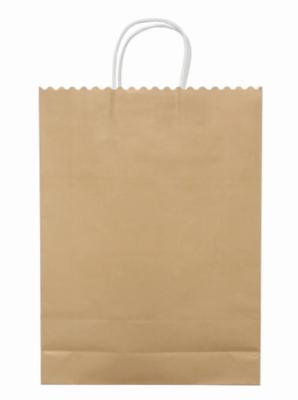 China environmental brown kraft snack takeout paper bags for sale