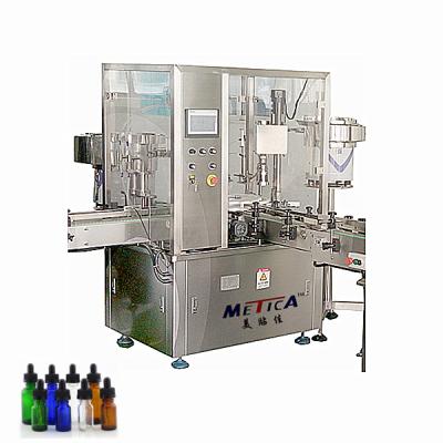 China Shanghai Maker Professional Food Small Vials Auto Bottle Filling Dropper Capping In One Machine for sale