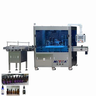 China Automatic Food Essential Oil Filling And Capping Machine And Glass Dropper Bottle Filler And for sale