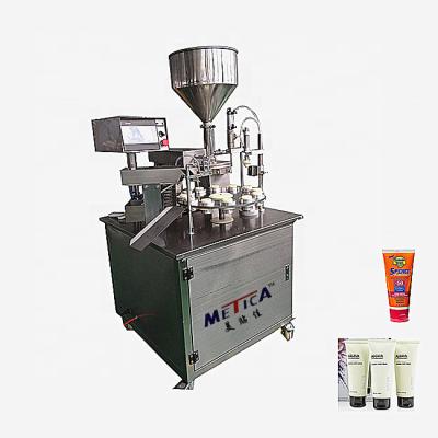 China machinery & MT-6A Material Semi-automatic Ultrasonic Plastic Soft Tube Tube Cutter Tube Orientation Filling Machine for sale