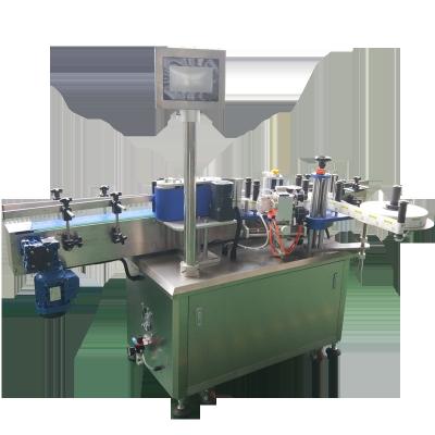 China Automatic Position Positioning Labeling Machine Round Bottle Pasting Adhesive Sticker Applicator for sale