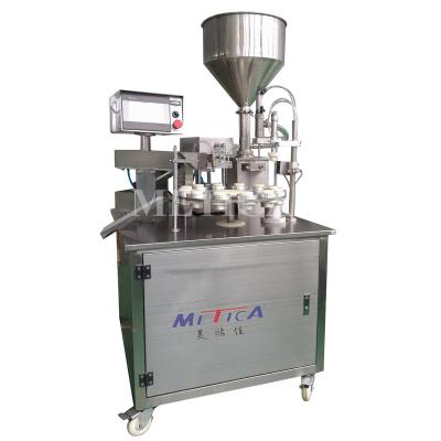 China Semi Automatic Beautiful Effect Ultrasonic Soft Tube MT-6 Tube Packaging Machine Shanghai Soft Sealing Filling Sealing Machine for sale