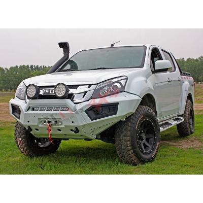 China Heavy Duty Aluminum Steel Front Bumper Car Metal Bull Bar For ISUZU D-MAX 4x4 Front Bumper Car Auto Accessories for sale