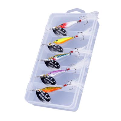 China TEUCER Products 80mm Lure 13g Lure 80mm Sequin Bait Spinner Fishing Lure Hook Spinner Hot Artificial Hard Lure Bait TS-10 for sale