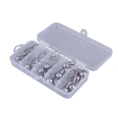 China OEM accept 3.5g, 5g, 7g, 10g, 14g weight quiver ball type lead jig hook ball hook for sale