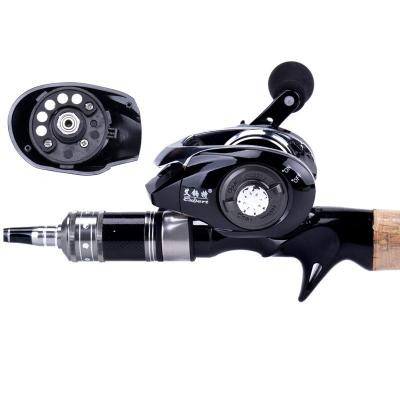 China TEUCER LEFT HAND Metal Fishing Reel Drum Wheel Magnetic Left Hand Seawater System Right Water Drop Wheel Fishing Reel for sale